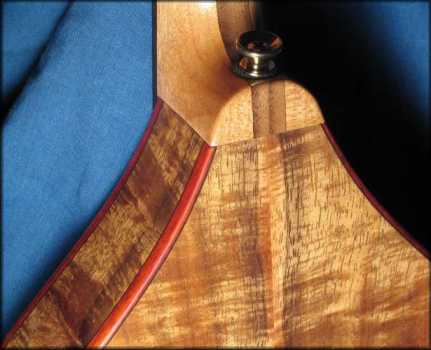irish mandolin - koa with padauk binding